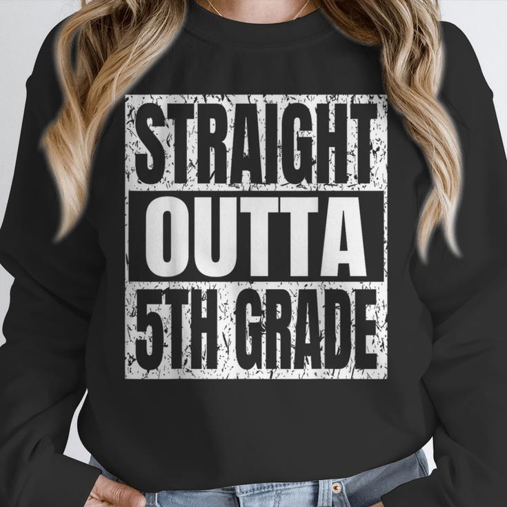 Straight Outta 5th Grade Graduation Motivational Unisex Sweatshirt