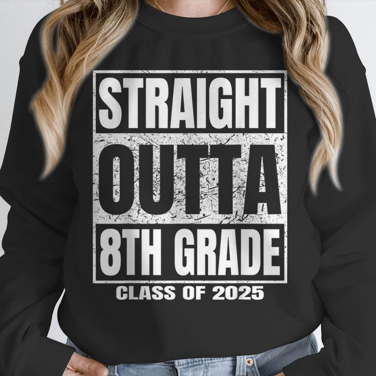 Straight Outta 8th Grade Graduation 2025 Eighth Grade Unisex Sweatshirt