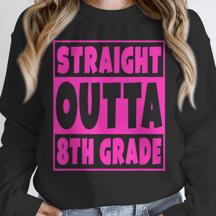 Straight Outta 8th Grade Graduation Eighth Grade T-Shirt Unisex Sweatshirt
