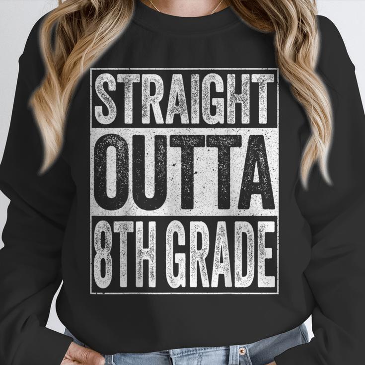 Straight Outta 8th Grade Shirt Eighth Grade Graduation Unisex Sweatshirt