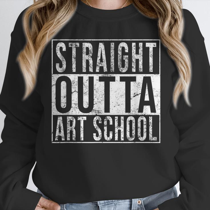 Straight Outta Art School Graduation Shirt Unisex Sweatshirt