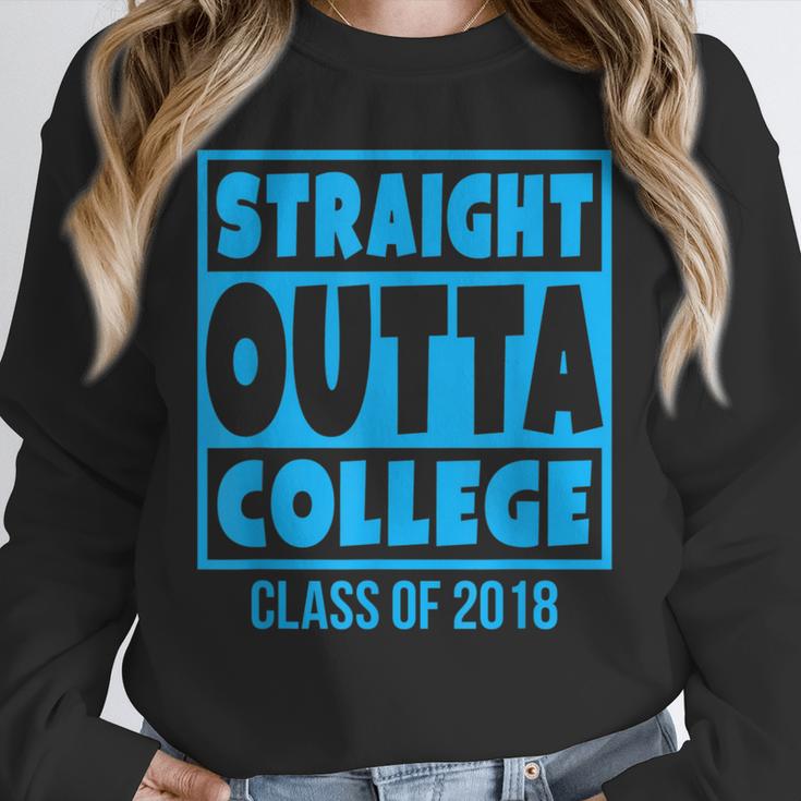 Straight Outta College Class Of 2018 Graduation Shirt Unisex Sweatshirt