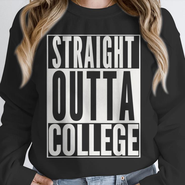 STRAIGHT OUTTA COLLEGE Graduation 2019 Her Him Women Unisex Sweatshirt
