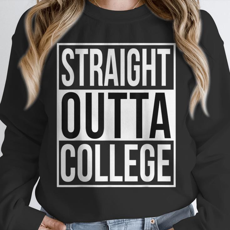 Straight Outta College Movie Parody Graduation Unisex Sweatshirt