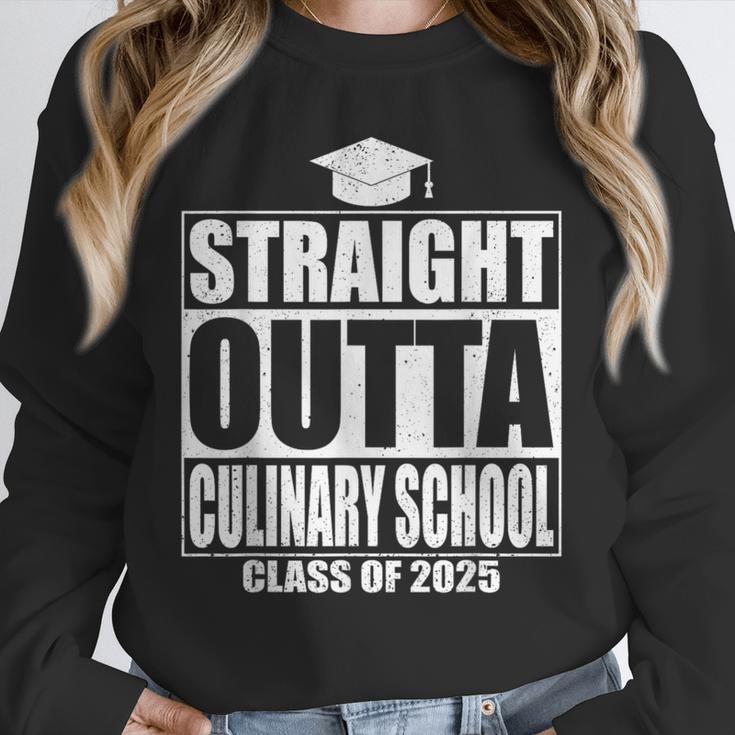 Straight Outta Culinary School Graduation Idea Class Of 2025 Unisex Sweatshirt