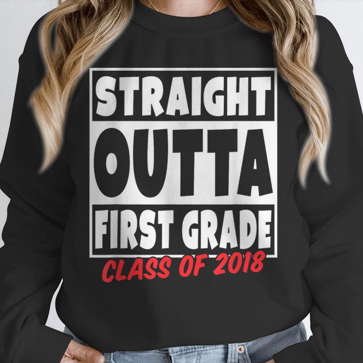 Straight Outta First Grade Class Of 2018 Graduation Unisex Sweatshirt