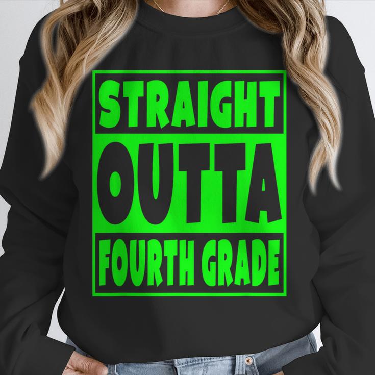 Straight Outta Fourth Grade Graduation Class Unisex Sweatshirt