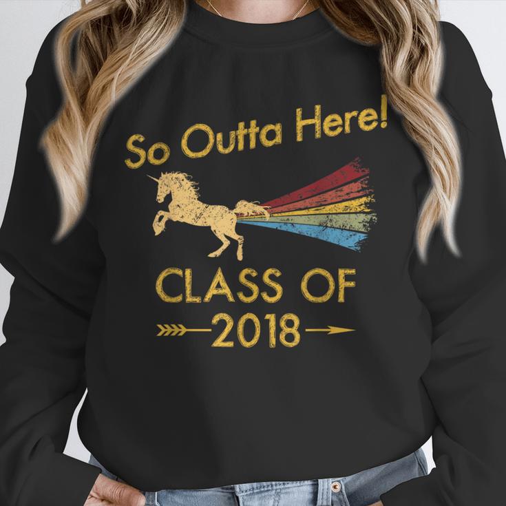 STRAIGHT OUTTA HIGH SCHOOL 2018 Grad Graduation Shirt Unisex Sweatshirt