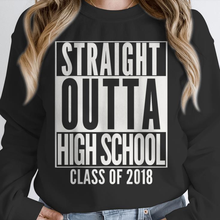 STRAIGHT OUTTA HIGH SCHOOL 2018 Grad Graduation Unisex Sweatshirt