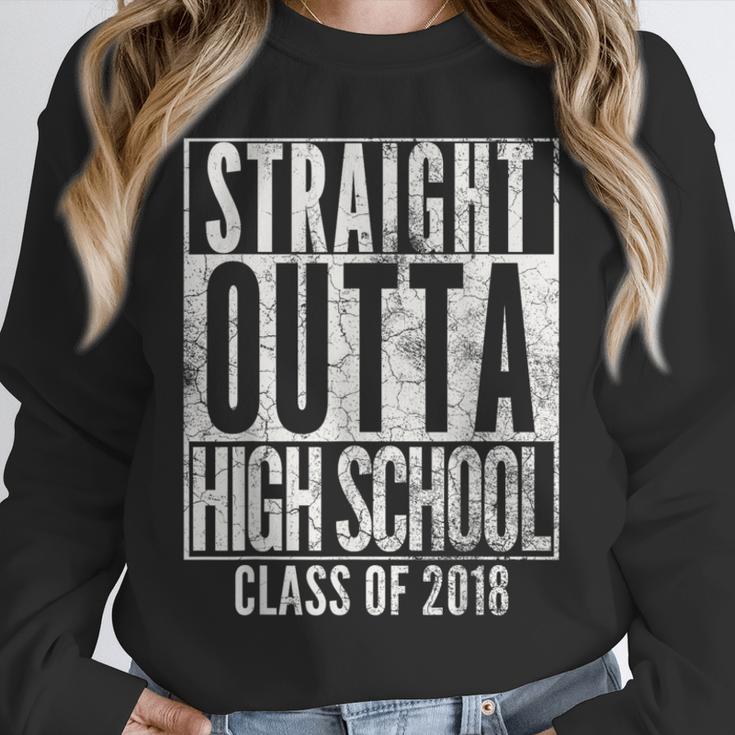 STRAIGHT OUTTA HIGH SCHOOL 2018 Graduation Grad Shirt Unisex Sweatshirt