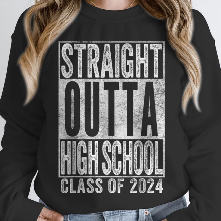 STRAIGHT OUTTA HIGH SCHOOL Graduation Class Of 2024 Senior Unisex Sweatshirt