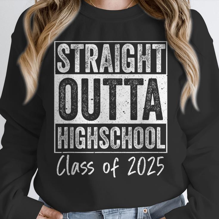 Straight Outta High School Graduation Class Of 2025 Grad Unisex Sweatshirt