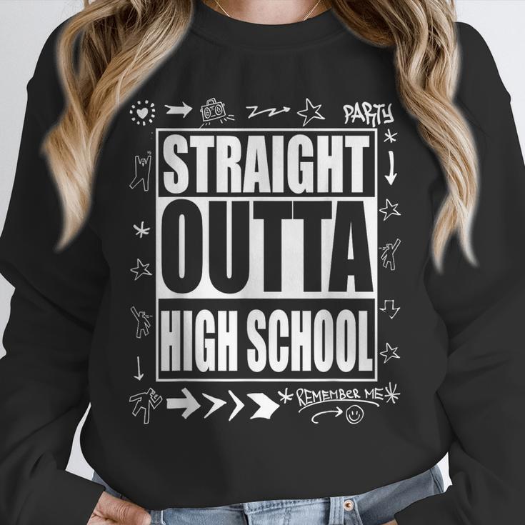 Straight Outta High School Shirt Cute Graduation Unisex Sweatshirt