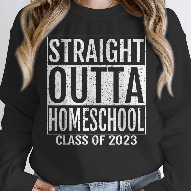 Straight Outta Homeschool Graduation Tee 2023 Unisex Sweatshirt