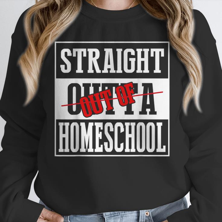 Straight Outta Homeschool Shirt Graduation Unisex Sweatshirt