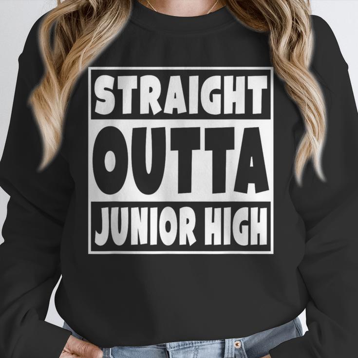 Straight Outta Junior High 8th Grade Graduation Unisex Sweatshirt