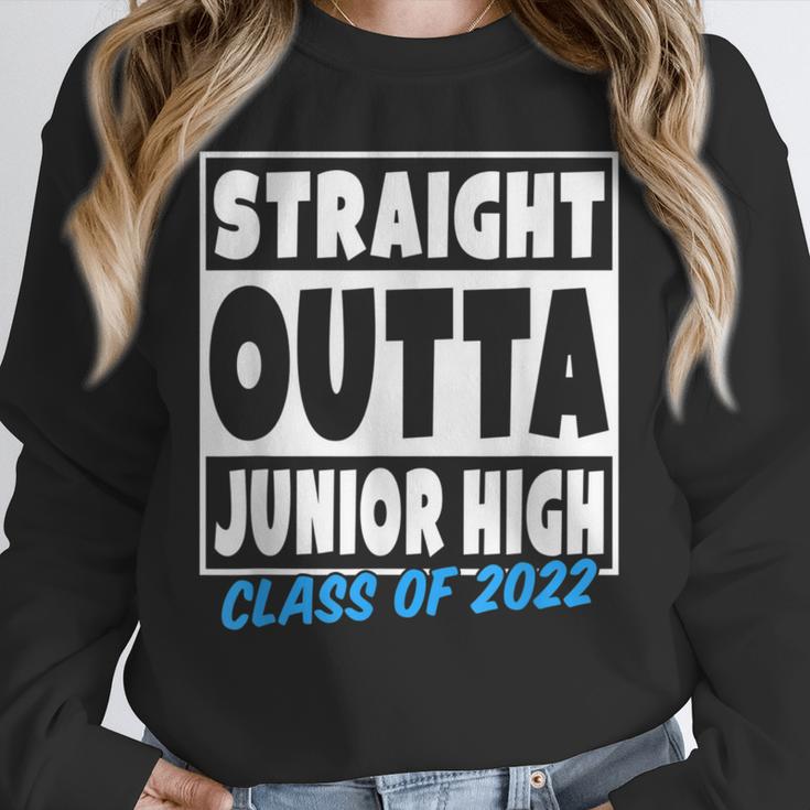 Straight Outta Junior High School Graduation Class Of 2022 Unisex Sweatshirt