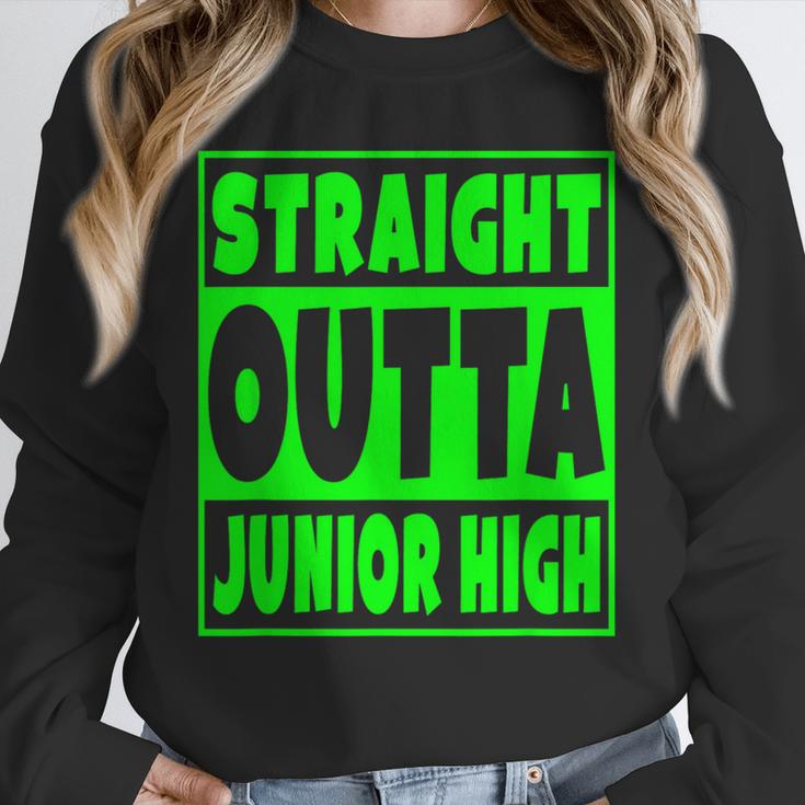 Straight Outta Junior High School Graduation T-Shirt Unisex Sweatshirt