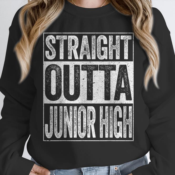 Straight Outta Junior High Shirt Graduation Unisex Sweatshirt