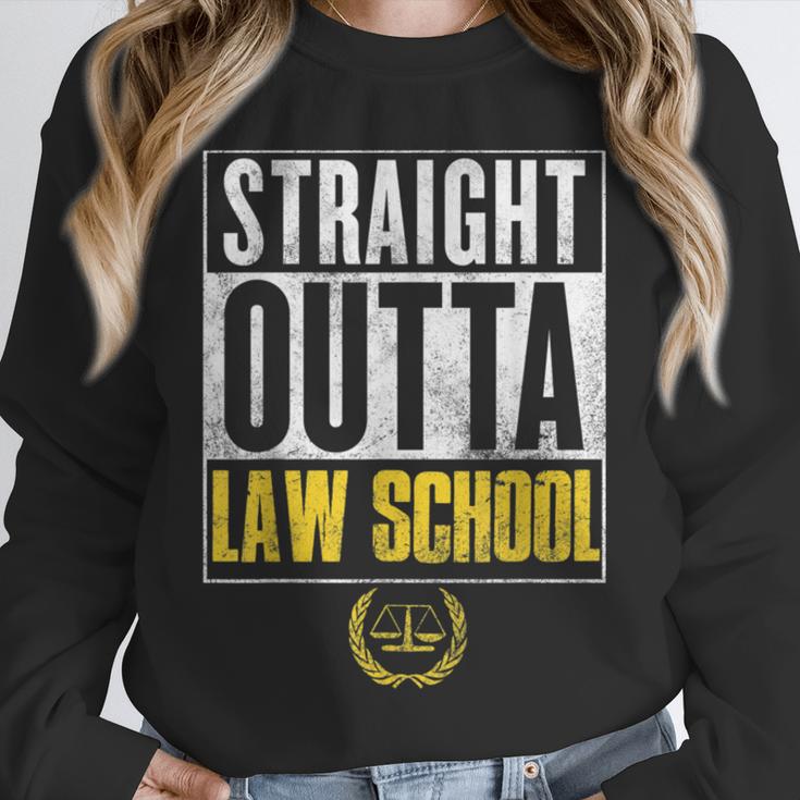 Straight Outta Law School Graduation Tshirt Law School Unisex Sweatshirt
