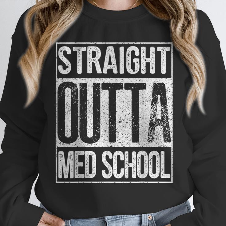 Straight Outta Med School Shirt Graduation Idea Unisex Sweatshirt