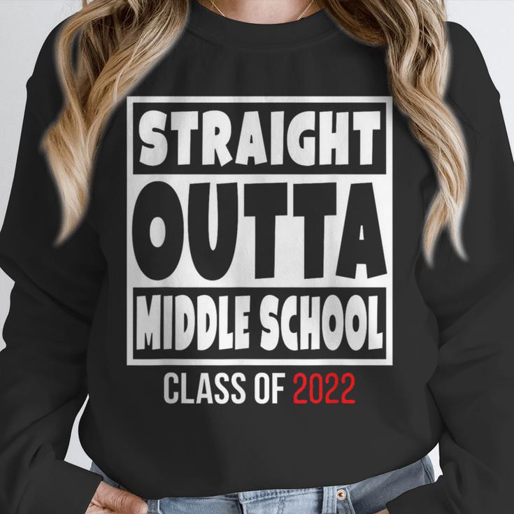 Straight Outta Middle School Class Of 2022 Shirt Graduation Unisex Sweatshirt
