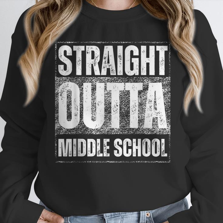 Straight Outta Middle School Class Of 2024 Graduation Unisex Sweatshirt