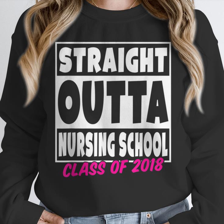 Straight Outta Nursing School Class Of 2018 Graduation Unisex Sweatshirt