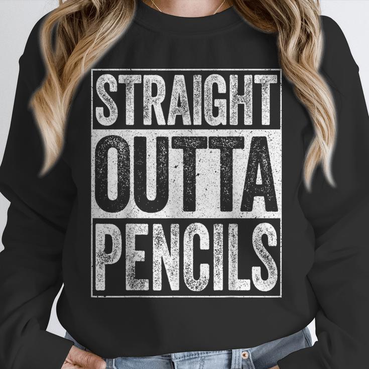 Straight Outta Pencils Shirt Kids Boy Girl School Graduation Unisex Sweatshirt