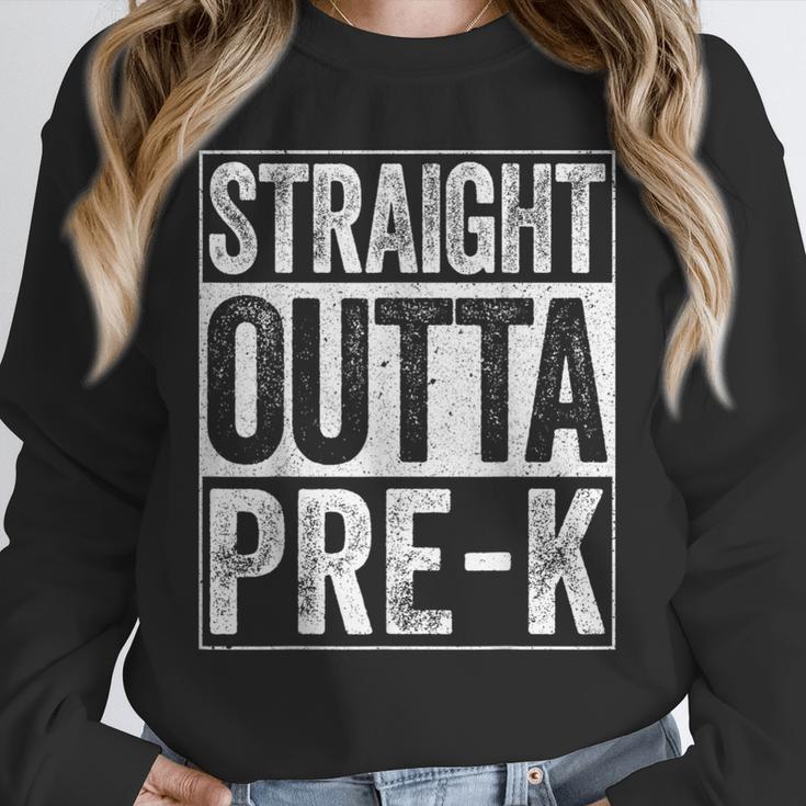 Straight Outta Pre-K Shirt Preschool Boy Girl Graduation Unisex Sweatshirt