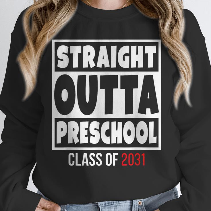 Straight Outta Preschool Class Of 2031 Shirt Graduation Unisex Sweatshirt