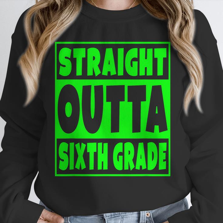 Straight Outta Sixth Grade Graduation Class Unisex Sweatshirt