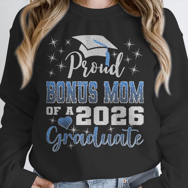 Super Proud Bonus Mom Of 2026 Graduate Graduation Family Unisex Sweatshirt