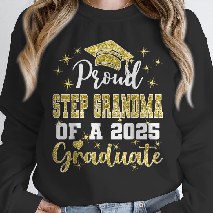 Super Proud Step Grandma Of 2025 Graduate Graduation Family Unisex Sweatshirt