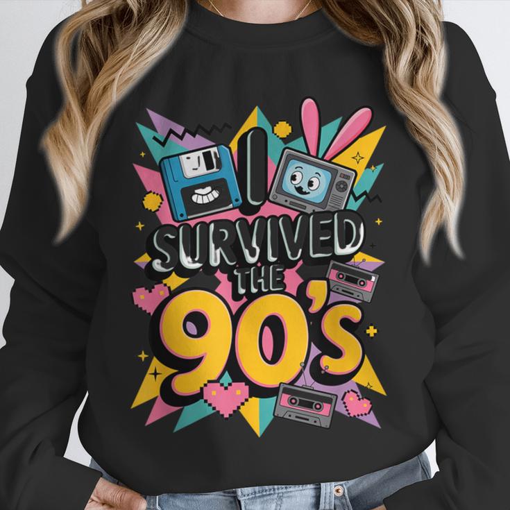 I Survived The 90s – Cute Retro Cartoon Nostalgia Unisex Sweatshirt I Survived The 90s – Cute Retro Cartoon Nostalgia Unisex Sweatshirt