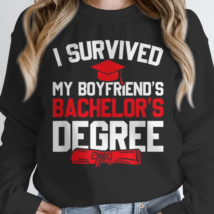 I Survived My Boyfriend's Bachelor's Degree Graduation Unisex Sweatshirt