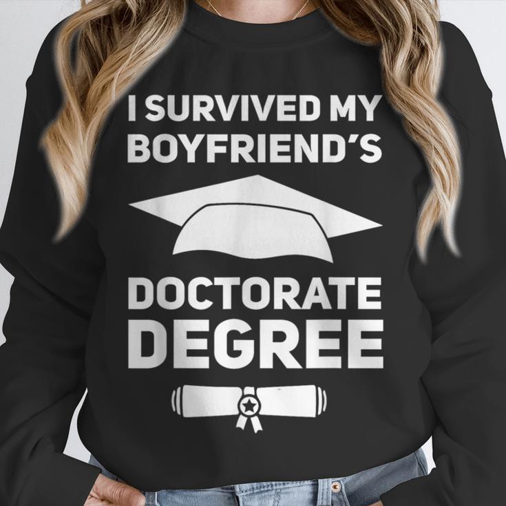 I Survived My Boyfriend's Doctorate Degree Graduation Unisex Sweatshirt