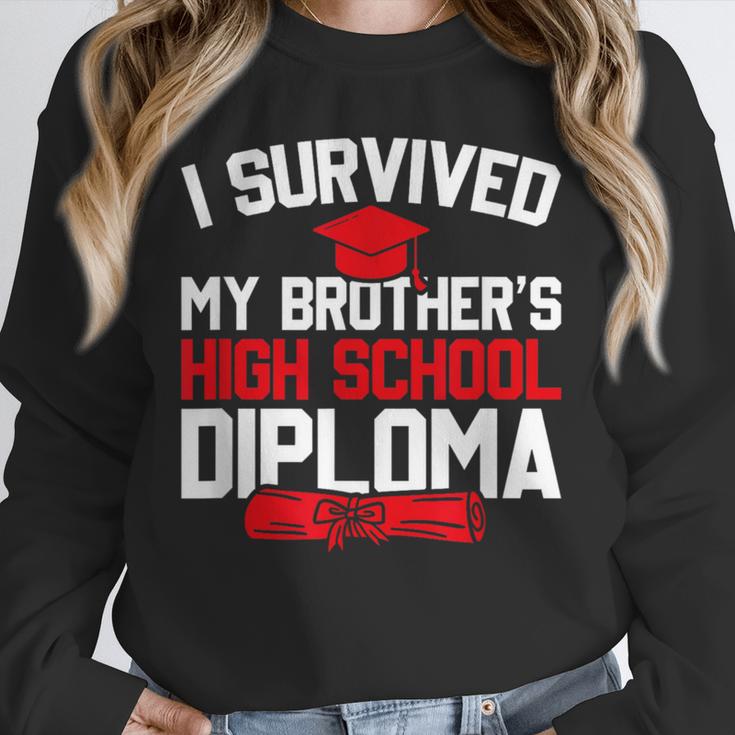 I Survived My Brother's High School Diploma Graduation Unisex Sweatshirt