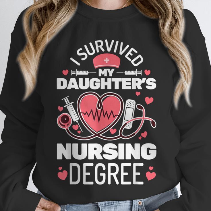 I Survived My Daughter's Nursing Degree School Graduation Unisex Sweatshirt