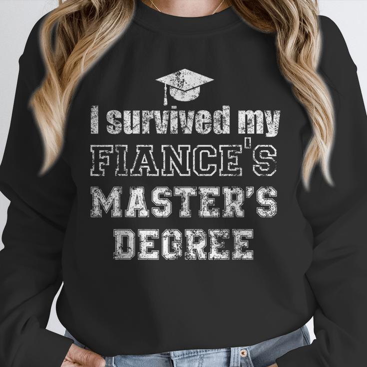 i Survived My Fiances Masters Degree Graduation Mastered It Unisex Sweatshirt
