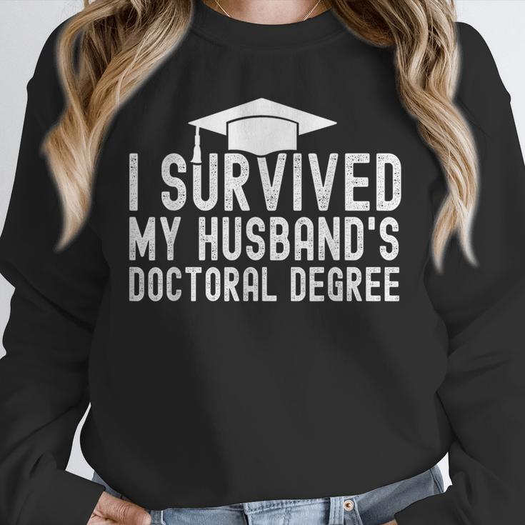 I Survived My Husband's Doctoral Degree Graduation Husband Unisex Sweatshirt