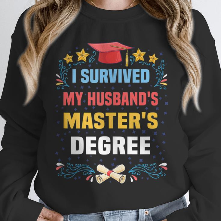 I Survived My Husband's Masters Degree Graduation Unisex Sweatshirt