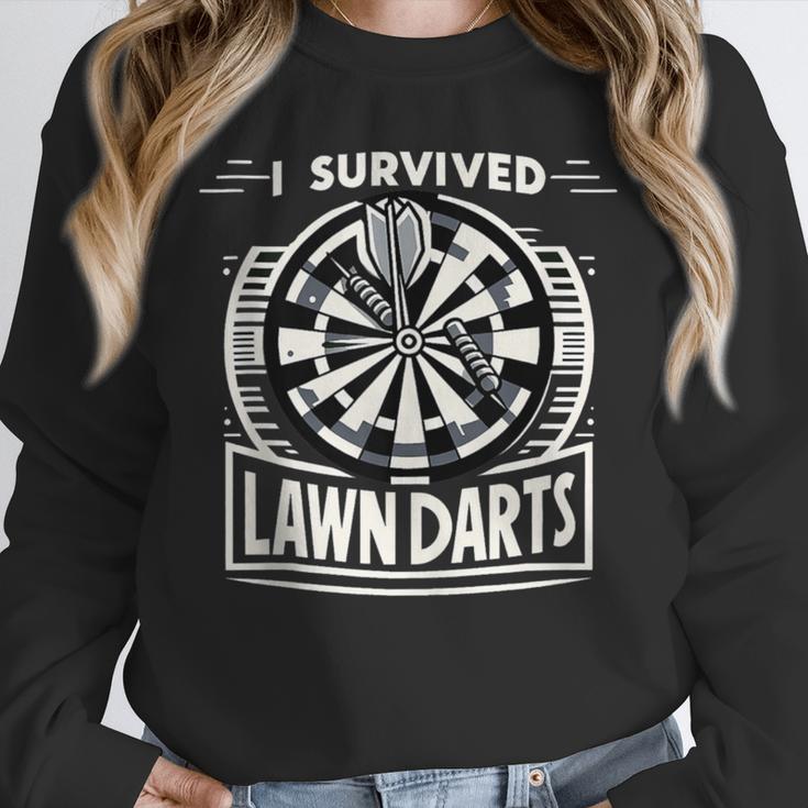 I Survived Lawn Darts Classic Yard Nostalgia Game Fun Unisex Sweatshirt