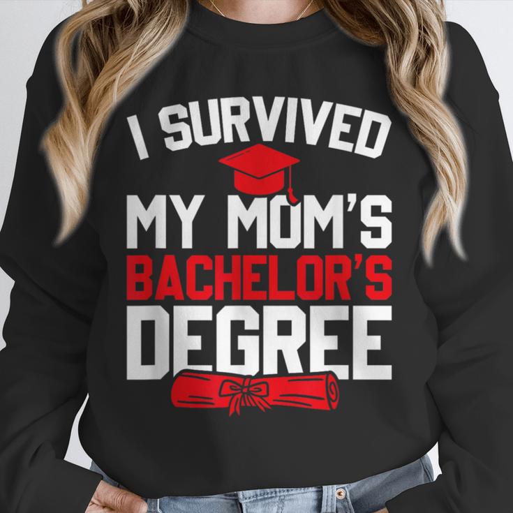 I Survived My Mom's Bachelor's Degree Graduation Unisex Sweatshirt