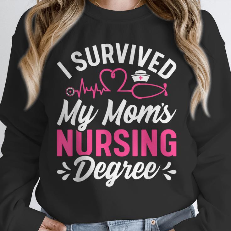 I Survived My Mom's Nursing Degree Nurse Graduation Unisex Sweatshirt