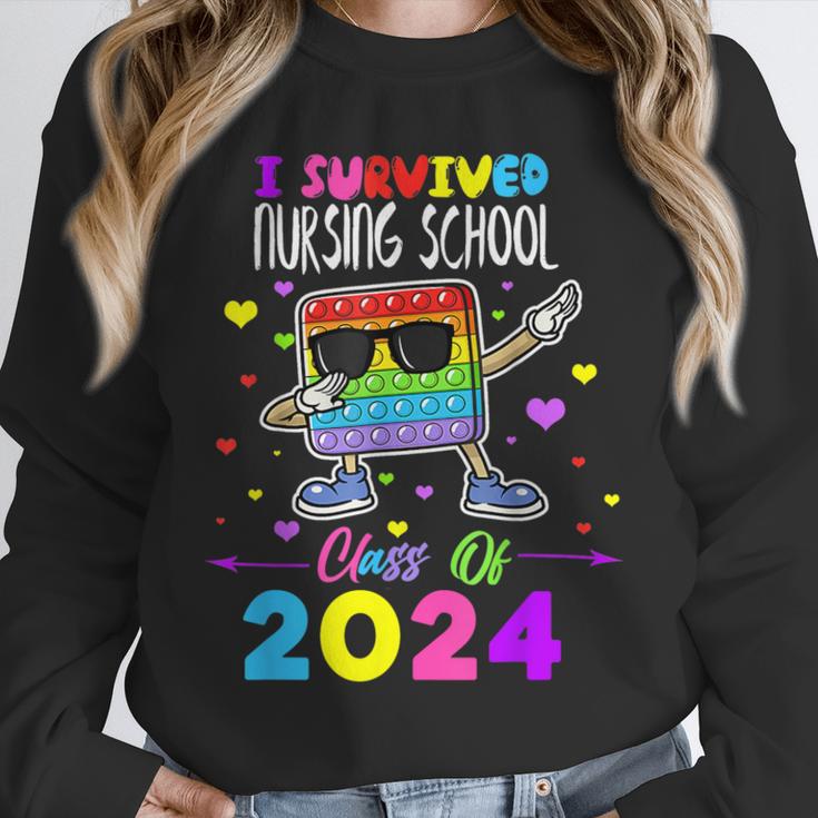 I Survived Nursing School Of 2024 Student Graduation 2024 Unisex Sweatshirt