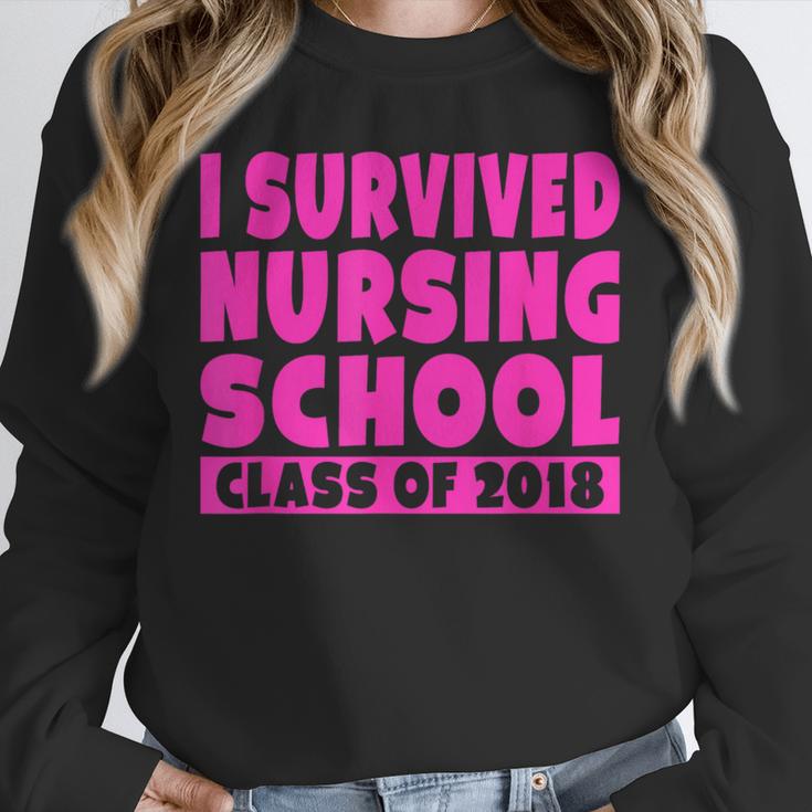 I Survived Nursing School Class Of 2018 Graduation Shirt Unisex Sweatshirt