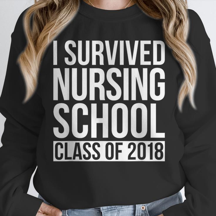 I Survived Nursing School Class Of 2018 RN Graduation Shirt Unisex Sweatshirt