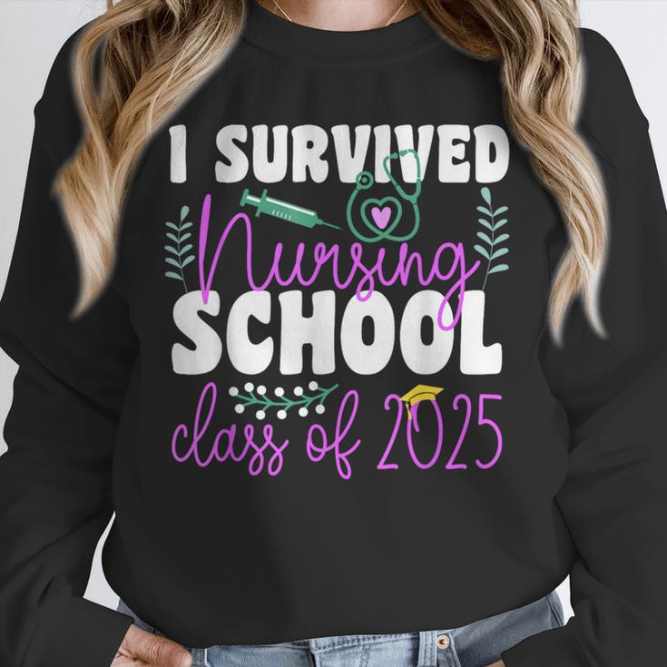 I Survived Nursing School Class Of 2025 New Nurse Graduation Unisex Sweatshirt