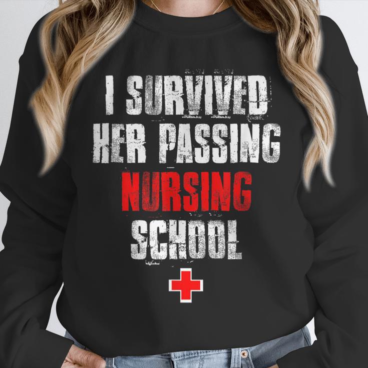 I Survived Her Passing Nursing School Graduation Unisex Sweatshirt